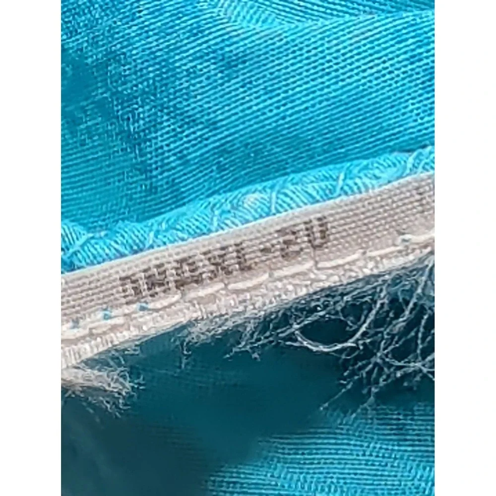 Turquoise Blue Polka Dot Triangular Scarf with Tassel Trim Boho Lightweight